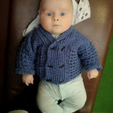 Dean Baby Cardigan Pattern to 2 Years | Crochet Pattern PDF | English
